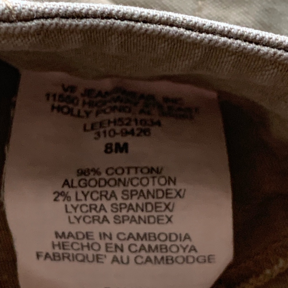 Lee Riveted Tan Pants - Picture 6 of 9